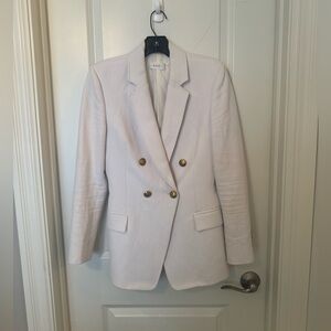 A.L.C. Women's White Blazer with Gold Buttons Size 2